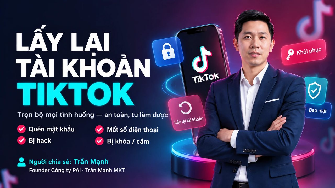 Lấy lại tài khoản TikTok